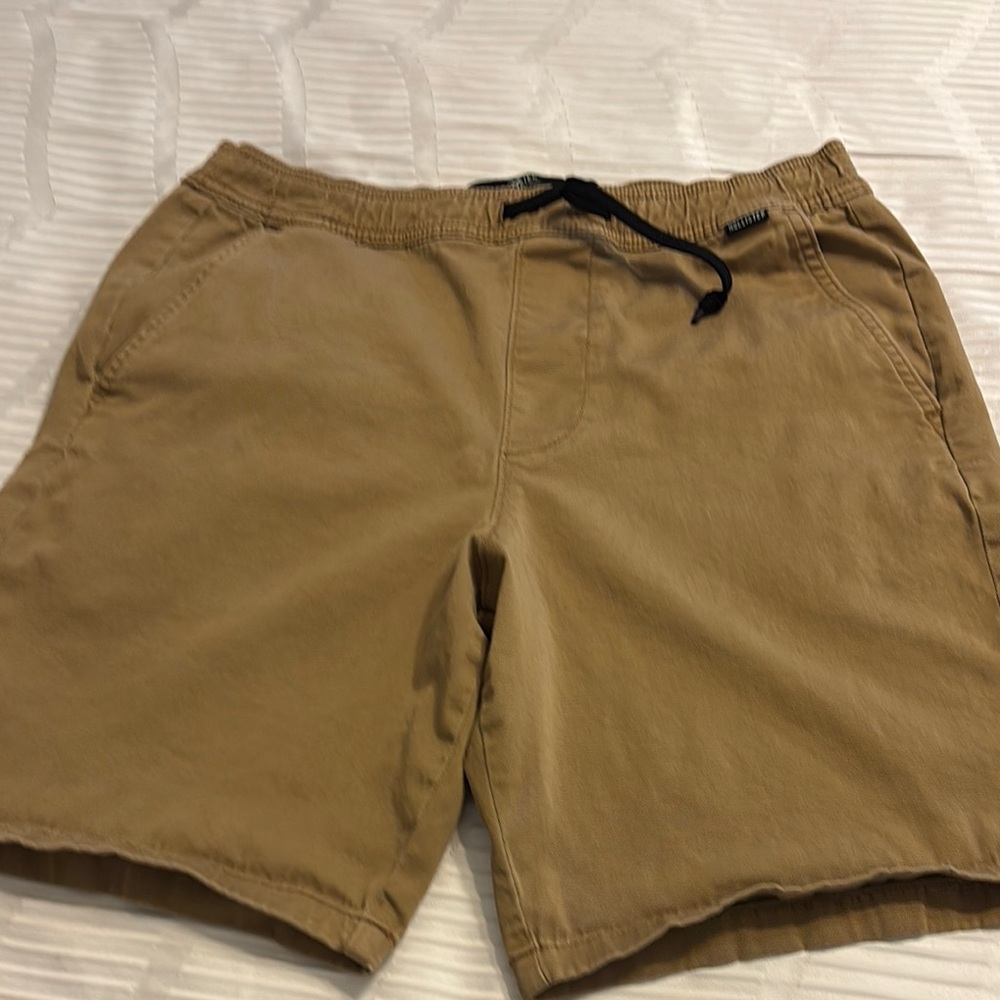 Hollister Khaki Drawstring Shorts